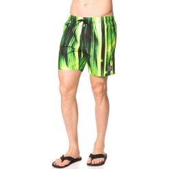 Szorty kąpielowe w kolorze zielono-czarnym. Zielone kąpielówki męskie marki Speedo, klasyczne. W wyprzedaży za 117,95 zł.