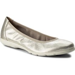 Baleriny CAPRICE - 9-22150-20 Offwht Glitter 112. Szare baleriny damskie Caprice, bez wzorów, ze skóry ekologicznej, bez obcasa, bez zapięcia. W wyprzedaży za 119,00 zł.