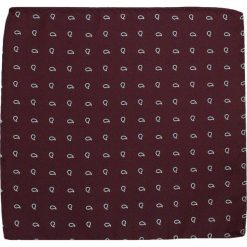 Modna Poszetka Męska, Wzór Paisley, Alties, Bordowa POSZALTTANIA0020. Czerwone poszetki męskie Alties, bez wzorów, z materiału, eleganckie. Za 16,90 zł.
