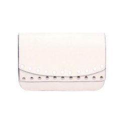 Torebki klasyczne damskie: Skórzana torebka w kolorze beżowym – (S)23 x (W)15 x (G)8 cm