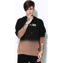 Bluzy męskie: Czarna Bluza Ombre Transcendence