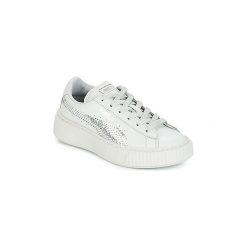 Buty Dziecko Puma G PS B PLATFORM BLING.GRAY. Szare trampki dziewczęce Puma, bez wzorów, bez zapięcia. Za 247,20 zł.