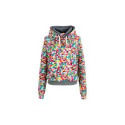 Bluza Power of Pink. Różowe bluzy z kieszeniami damskie marki Dreslove, l, w kolorowe wzory, z materiału. Za 249,00 zł.