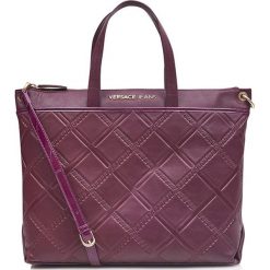 Torebki klasyczne damskie: Skórzana torebka w kolorze fioletowym – (S)40 x (W)34 x (G)14 cm