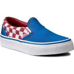 Trampki chłopięce: Tenisówki VANS – Classic Slip-On VN0A32QIMJ4 (Chackerboard) Racing Red