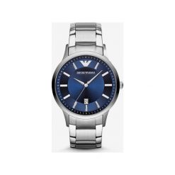 Emporio Armani Zegarek Srebrny. Szare, analogowe zegarki męskie Emporio Armani, srebrne. Za 1412,95 zł.
