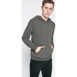 Review - Bluza. Szare bluzy męskie Review, xl, z nadrukiem, z bawełny, z kapturem, bez rękawów, z kapturem. W wyprzedaży za 59,90 zł.