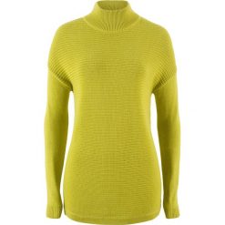 Swetry damskie: Sweter ze stójką bonprix pistacjowy