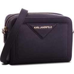 Torebka KARL LAGERFELD - 81KW3016 Black/Gold. Czarne listonoszki damskie marki KARL LAGERFELD. W wyprzedaży za 659,00 zł.