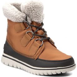 Śniegowce SOREL - Cozy Carnival NL2297 Carmel/Black 273. Brązowe buty zimowe damskie marki Sorel, z gumy. W wyprzedaży za 319,00 zł.