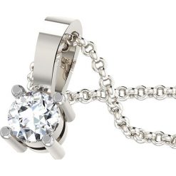 Srebrny naszyjnik z diamentową zawieszką - dł. 45 cm. Szare naszyjniki damskie REVONI, z diamentem, srebrne. W wyprzedaży za 489,95 zł.