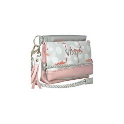 Saszetka nerka FLAMINGOS velvet. Różowe nerki damskie Vada, bez wzorów, bez dodatków. Za 99,00 zł.
