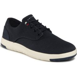Sneakersy TOMMY HILFIGER - Lightweight Textile Lace Up Shoe FM0FM02757 W5. Niebieskie sneakersy męskie z zamszu. Za 539,00 zł.