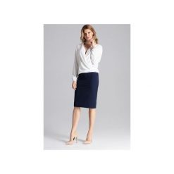 Bluzka M659 Ecru. Brązowe bluzki damskie FIGL, xl, bez wzorów, eleganckie, bez kołnierzyka, bez rękawów. Za 139,00 zł.