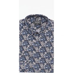 Koszula coline 2948 długi rękaw slim fit granatowy. Niebieskie koszule męskie Recman, m, bez wzorów, bez kołnierzyka, z długim rękawem. Za 169,00 zł.