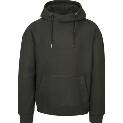Urban Classics Polar Fleece High Neck Hoody Bluza z kapturem oliwkowy. Zielone bluzy męskie rozpinane marki Urban Classics, xl, z polaru, z kapturem. Za 164,90 zł.