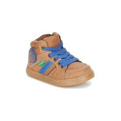 Buty Dziecko Kickers DEREK. Pomarańczowe trampki chłopięce Kickers, bez wzorów, bez zapięcia. Za 143,20 zł.