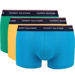 Tommy Hilfiger 3-pack Bokserki Niebieski Zielony Żółty. Żółte bokserki męskie TOMMY HILFIGER, bez wzorów, z elastanu. Za 192,95 zł.