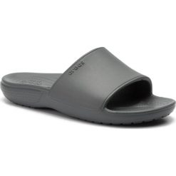 Klapki basenowe CROCS 205732-0DA. Szare klapki damskie Crocs, bez wzorów, z tworzywa sztucznego, bez obcasa. Za 89,99 zł.