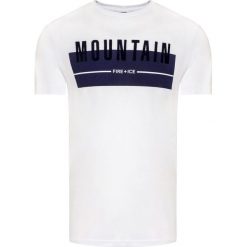 T-shirt BOGNER FOX. Białe t-shirty męskie Bogner, z nadrukiem, z tkaniny, z okrągłym kołnierzem. Za 220,00 zł.