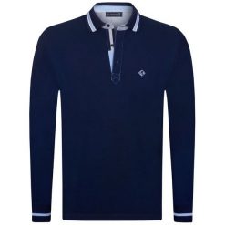 Sir Raymond Tailor Koszulka Polo Męska Violent M Ciemny Niebieski. Niebieskie koszulki męskie Sir Raymond Tailor, m, bez wzorów, polo, z długim rękawem, długie. Za 119,00 zł.