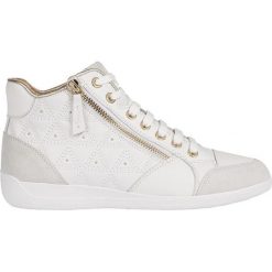 Geox Damskie tenisówki D Myria White / Wył White D0268B-08522-C1352 (rozmiar 38). Białe trampki i tenisówki damskie Geox, bez wzorów, na zamek. W wyprzedaży za 381,00 zł.