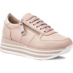 Sneakersy EVA MINGE - EM-11-05-000041 103. Różowe sneakersy damskie Eva Minge, ze skóry. W wyprzedaży za 319,00 zł.