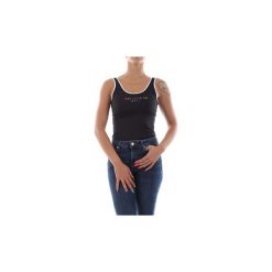 Topy na ramiączkach / T-shirty bez rękawów Levis 57787 0004 GRAPHIC BODY. Czarne bluzki damskie Levi's®, s, bez wzorów, bez kołnierzyka. Za 144,67 zł.