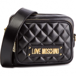Torebka LOVE MOSCHINO - JC4004PP17LA0000 Nero. Czarne listonoszki damskie marki Love Moschino, bez wzorów, ze skóry ekologicznej, na ramię, bez dodatków. Za 719,00 zł.