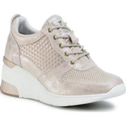 Sneakersy MUSTANG - 1303-302-480 Champagner. Brązowe półbuty damskie Mustang, ze skóry ekologicznej. Za 289,00 zł.