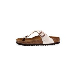 Klapki Birkenstock GIZEH BIRKO-FLOR GRACEFUL. Szare klapki damskie Birkenstock, bez wzorów, bez obcasa. Za 299,45 zł.