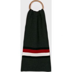 Tommy Hilfiger - Szalik. Czarne szaliki męskie TOMMY HILFIGER, z bawełny. Za 279,90 zł.