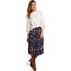 Spódnica midi w kwiaty - model 2. Spódniczki damskie Style, s, w kwiaty, z wiskozy, midi, rozkloszowane. W wyprzedaży za 179,00 zł.