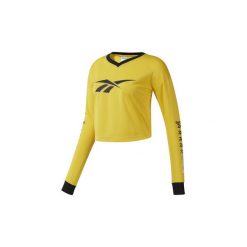 T-shirty z długim rękawem Reebok Classic Koszulka Classics Vector Crop Top. Żółte koszulki damskie Reebok Classic, s, bez wzorów, bez kołnierzyka. Za 159,00 zł.
