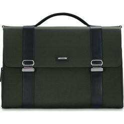 Torba na laptopa. Zielone torby męskie skórzane Wittchen, w paski, ze skóry, eleganckie, małe. W wyprzedaży za 395,90 zł.