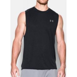 Under Armour Koszulka męska Tech Muscle Tank czarna r. S (1279545-001). Czarne koszulki sportowe męskie Under Armour, m. Za 123,27 zł.