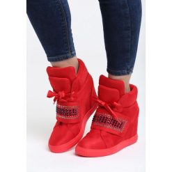 Sneakersy damskie: Czerwone Sneakersy Stop Me Now