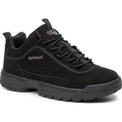 Sneakersy SPRANDI - WP40-8382Y Black. Czarne półbuty damskie Sprandi, ze skóry ekologicznej. Za 99,99 zł.
