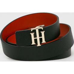 Tommy Hilfiger - Pasek skórzany dwustronny. Niebieskie paski damskie TOMMY HILFIGER, w paski, ze skóry. W wyprzedaży za 199,90 zł.