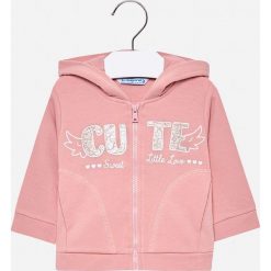 Mayoral - Bluza dziecięca 68-98 cm. Czerwone bluzy dziewczęce Mayoral, z nadrukiem, z elastanu, bez rękawów, z kapturem. W wyprzedaży za 69,90 zł.