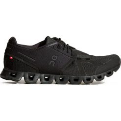 Buty ON RUNNING CLOUD WOMAN. Czarne buty sportowe damskie On Running, bez wzorów, sportowe, na fitness i siłownię. Za 600,00 zł.