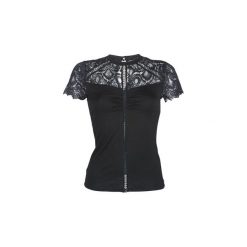 Bluzki Guess BETTYG. Czarne bluzki damskie Guess, s, bez wzorów, bez kołnierzyka, bez rękawów. Za 259,00 zł.