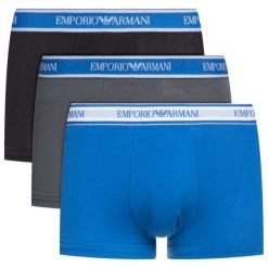 Komplet 3 par bokserek Emporio Armani Underwear 111357 9P717 22844. Bokserki męskie Emporio Armani Underwear, bez wzorów, z elastanu. W wyprzedaży za 149,00 zł.