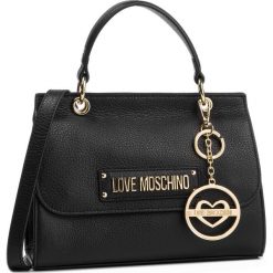 Torebka LOVE MOSCHINO - JC4345PP17L60000 Nero. Czarne torebki klasyczne damskie Love Moschino, z aplikacjami, ze skóry, klasyczne, zdobione, bez dodatków. W wyprzedaży za 649,00 zł.