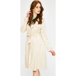 Answear - Płaszcz Wild Nature. Białe płaszcze damskie marki ANSWEAR, s, w paski, z elastanu, klasyczne. W wyprzedaży za 149,90 zł.