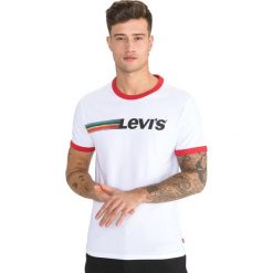 Levi's Ringer Koszulka Biały. Białe podkoszulki męskie s, z nadrukiem, z bawełny, krótkie. Za 137,95 zł.