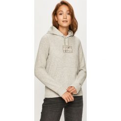 Tommy Jeans - Bluza. Czarne bluzy damskie Tommy Jeans, s, z aplikacjami, z bawełny, bez rękawów, z kapturem. Za 399,90 zł.