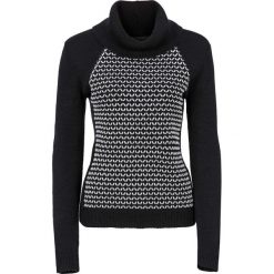 Golfy damskie: Sweter bonprix czarno-biały