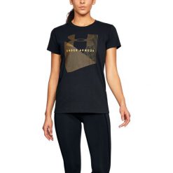 Bluzki damskie: Under Armour Koszulka damska Sportstle Mesh Logo Crew czarna r. L (1310488-001)