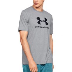UNDER ARMOUR SPORTSTYLE LOGO > 1329590-036. Koszulki męskie Under Armour, m, bez wzorów, z bawełny, klasyczne, bez kołnierzyka, z krótkim rękawem, krótkie. Za 99,99 zł.